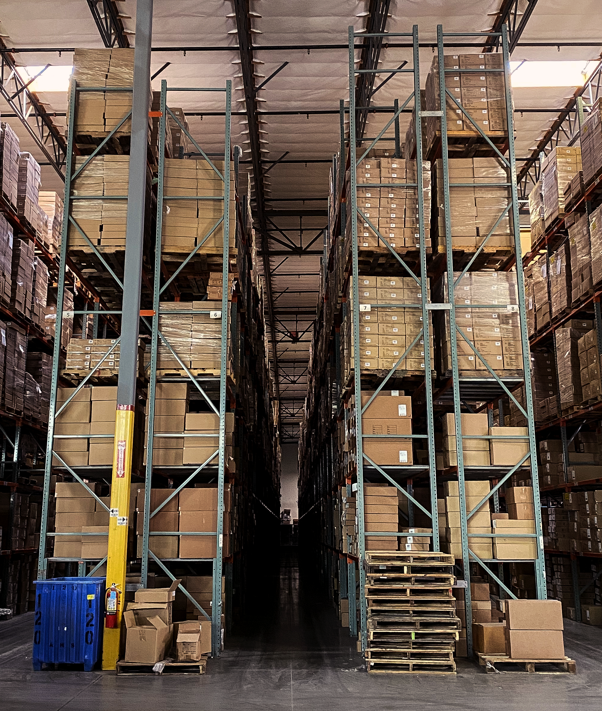 steve madden section of the warehouse